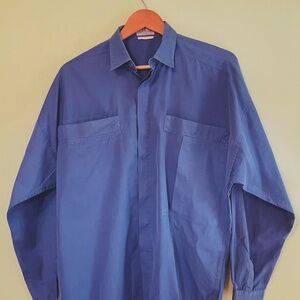 Vintage Mens Gianni Versace Sz 32 Designer Casual Long Sleeved Button Shirt